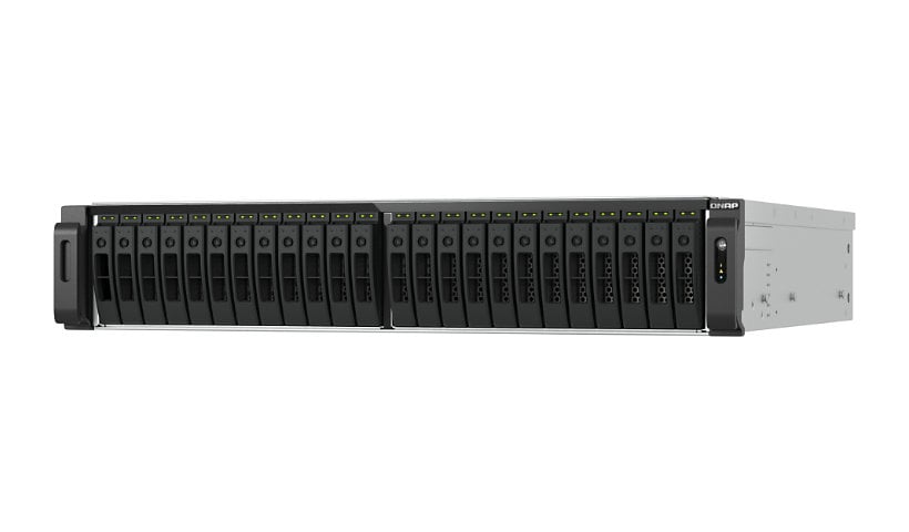QNAP AMD Ryzen 7 7000 8C16T 2U 30-Bay 2.5" SATA 6Gbps All-Flash Network Attached Storage Enclosure
