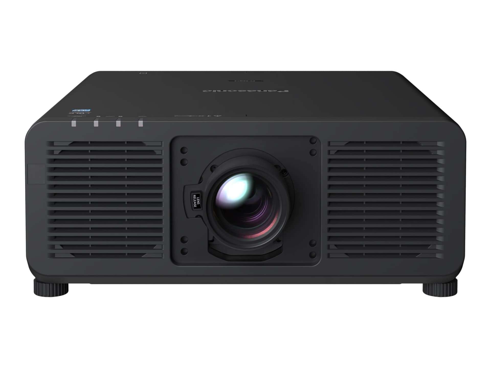 Panasonic PT-REQ10LBU - DLP projector - no lens - LAN - black