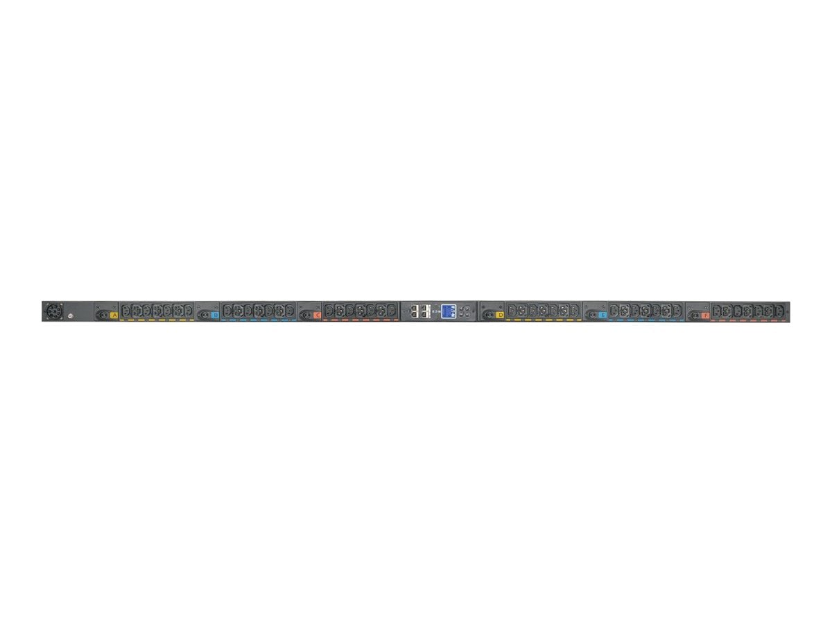 Eaton Universal-Input Managed PDU G4, 208V and 415/240V, 42 Outlets, End-Entry Input, 72-Inch 0U Vertical