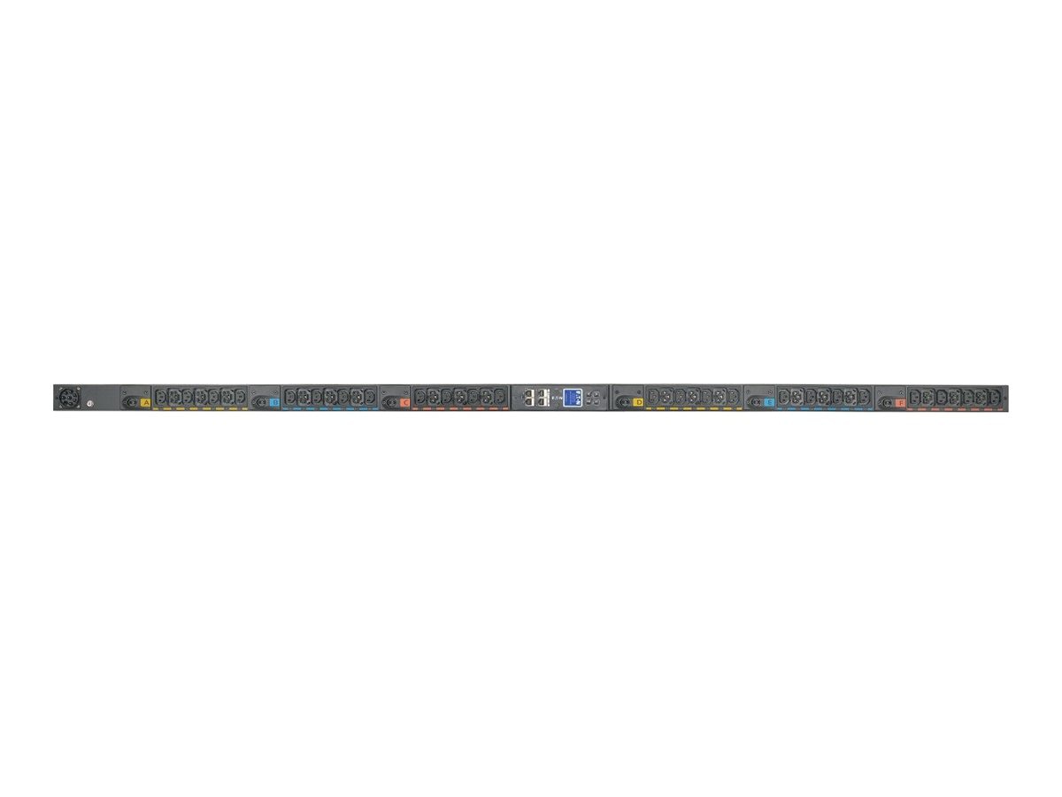 Eaton Universal-Input Managed PDU G4, 208V and 415/240V, 42 Outlets, End-Entry Input, 72-Inch 0U Vertical
