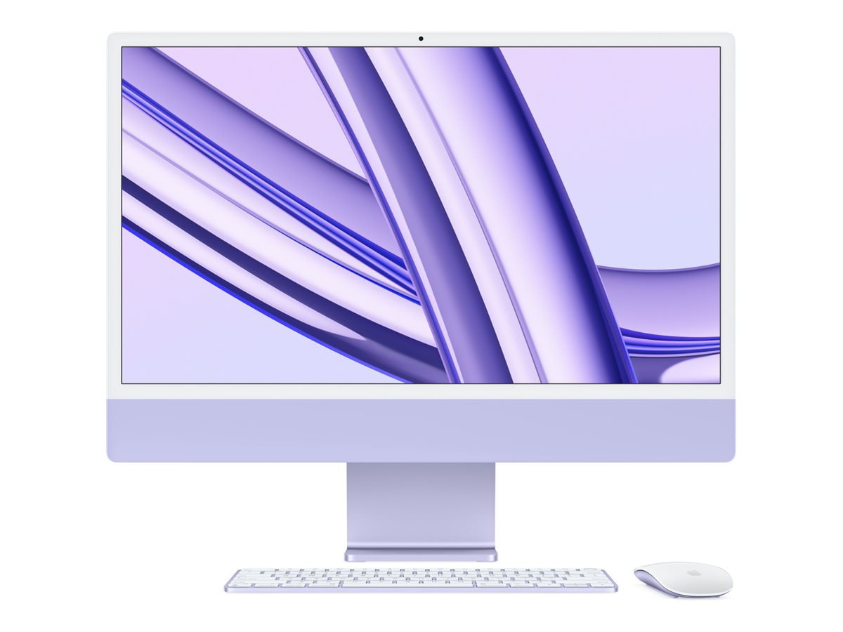 Apple iMac with 4.5K Retina display - tout-en-un - M3 - 16 Go - SSD 512 Go - LED 24"
