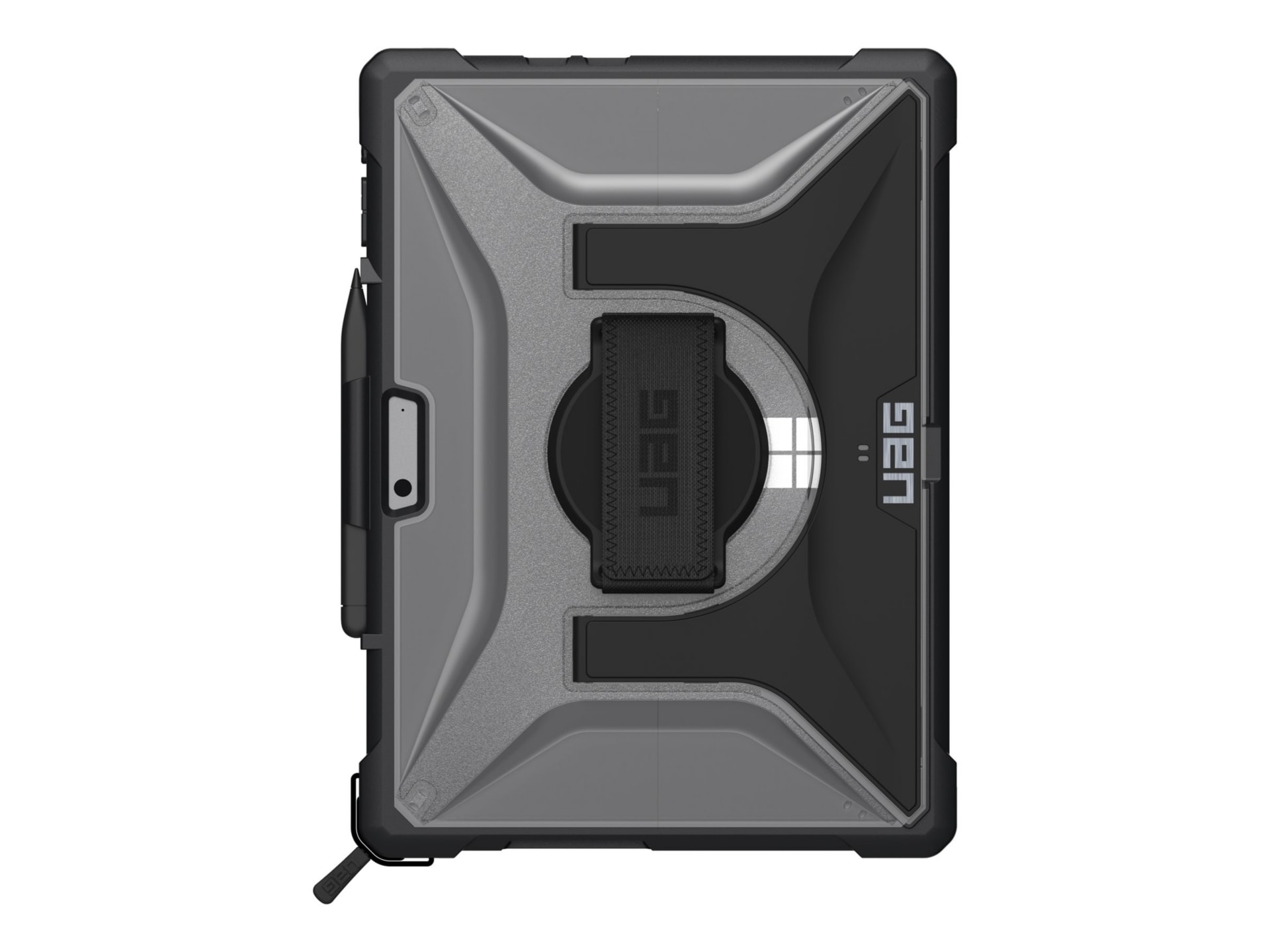 UAG Rugged Case for Surface Pro 10/9 - Plasma Kickstand, Handstrap - Clear