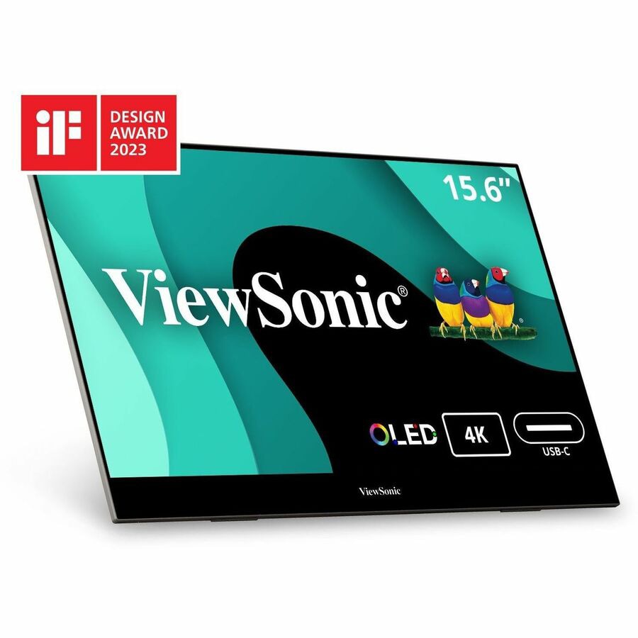 ViewSonic VX1655-4K-OLED - 4K UHD OLED Portable Monitor 60W USB-C, mini HDM