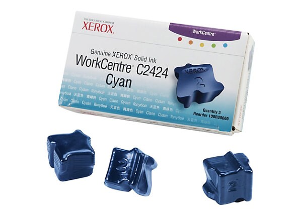 Xerox Genuine Xerox WorkCentre C2424 - 3 - cyan - solid inks