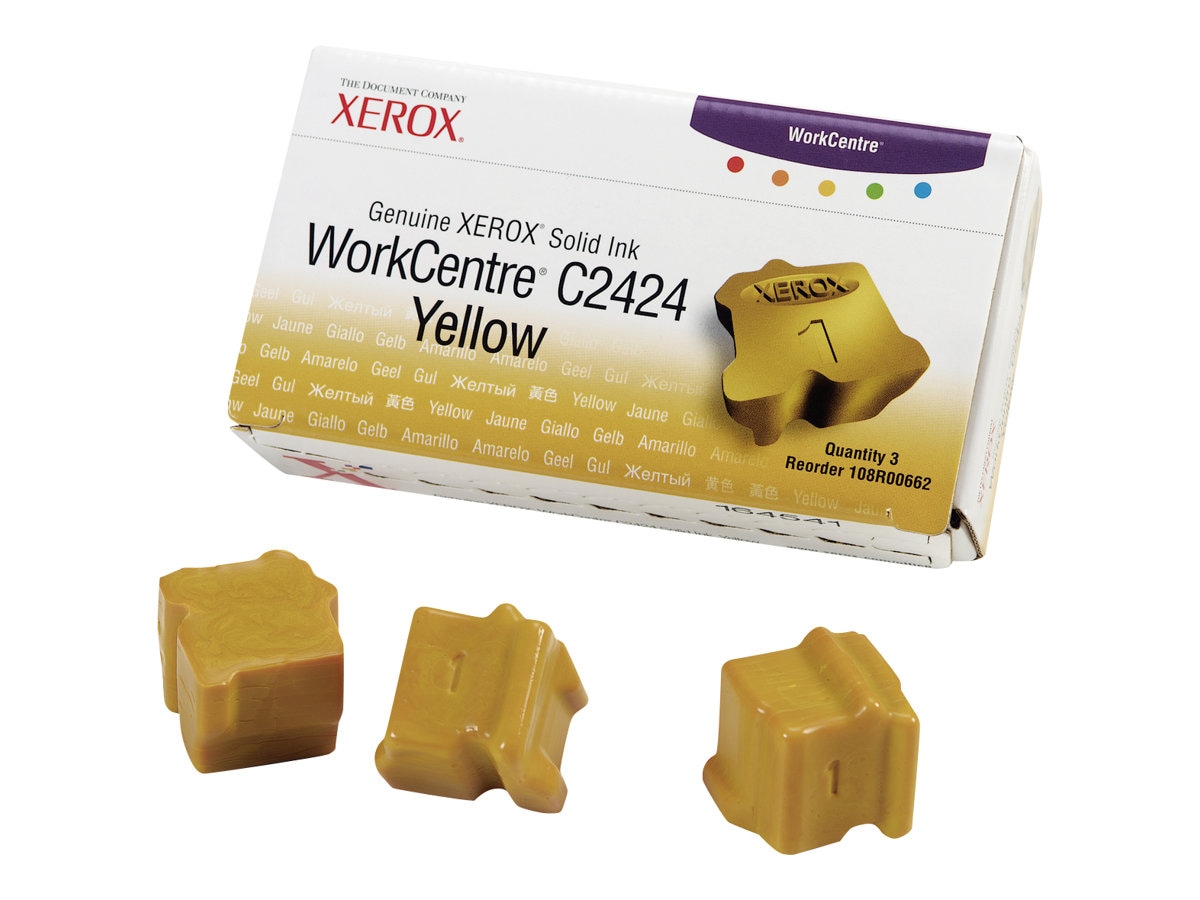 Xerox Genuine Xerox WorkCentre C2424 - 3 - yellow - solid inks