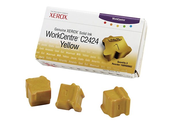 Xerox Genuine Xerox WorkCentre C2424 - 3 - yellow - solid inks