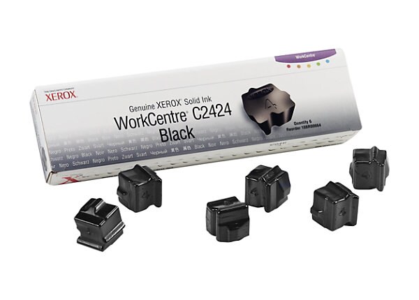 Xerox Genuine Xerox WorkCentre C2424 - 6 - black - solid inks