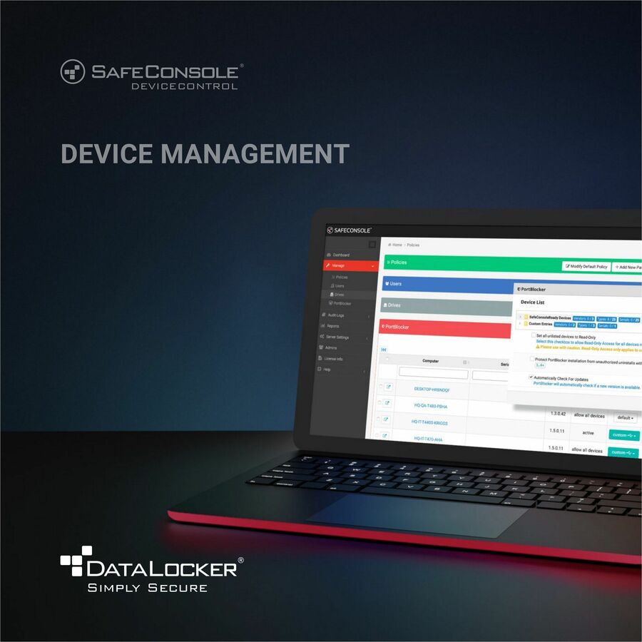 DataLocker Device Management Secure USB - License - 1 Device - 3 Year