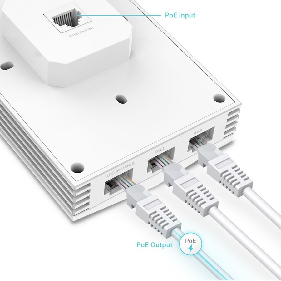 Thumbnail 6 of 10 for TP-Link EAP655-WALL - Omada True WiFi 6 AX3000 Wall Plate Wireless Gigabit Access Point
