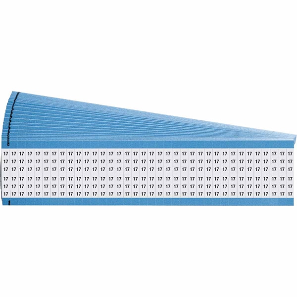 Brady Solid Numbers Wire Marker Card Legend 17 - wire / cable marker (preprinted)