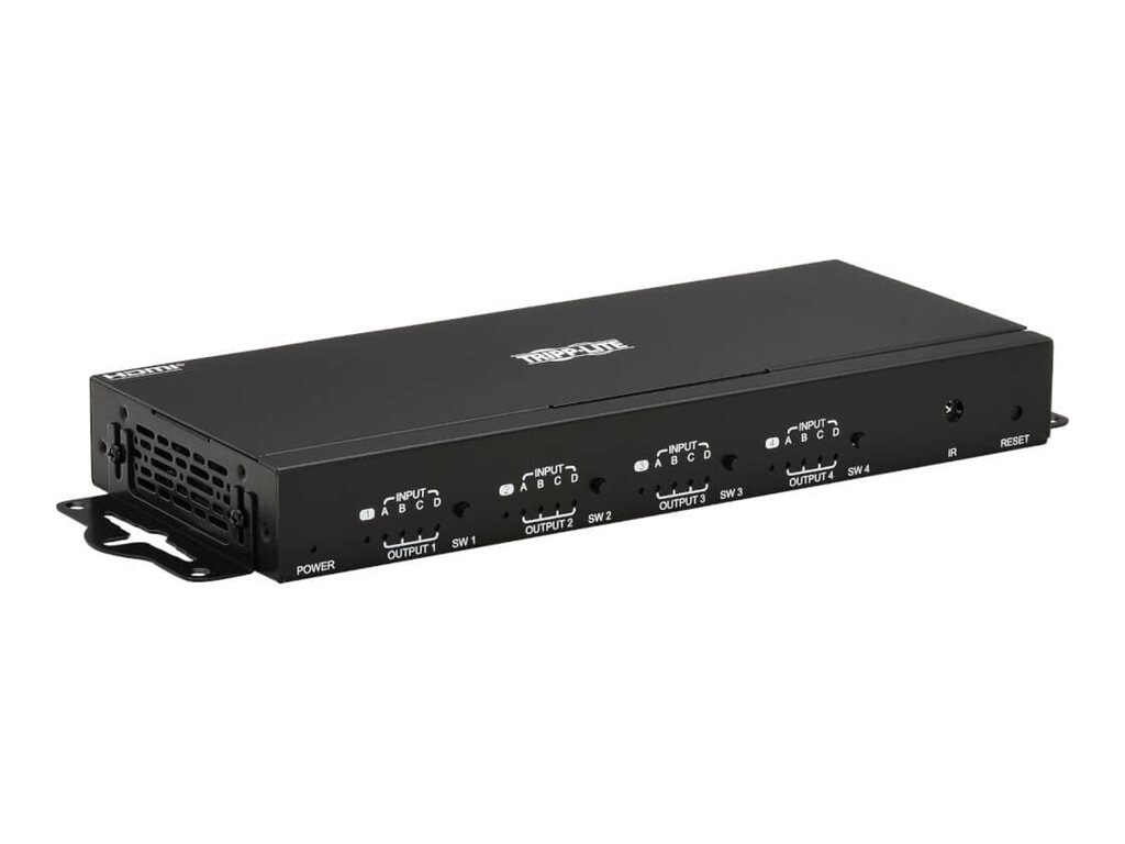 Tripp Lite 4x4 HDMI Matrix Switch/Splitter with Remote Control and Multi-Re