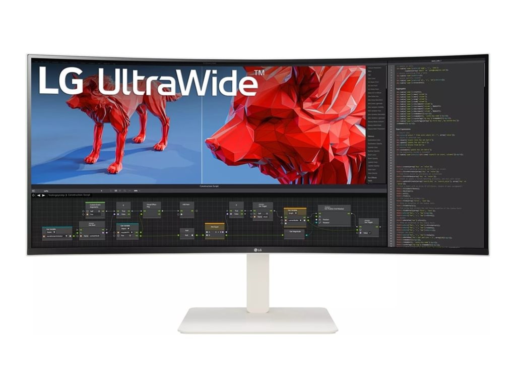 LG Ultrawide 38WR85QC-W 38" Class WQHD Curved Screen LCD Monitor - 21:9 - White