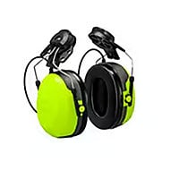 3M PELTOR CH-3 Listen Only Hearing Protector Headset with Hard Hat Attached - Bright Yellow