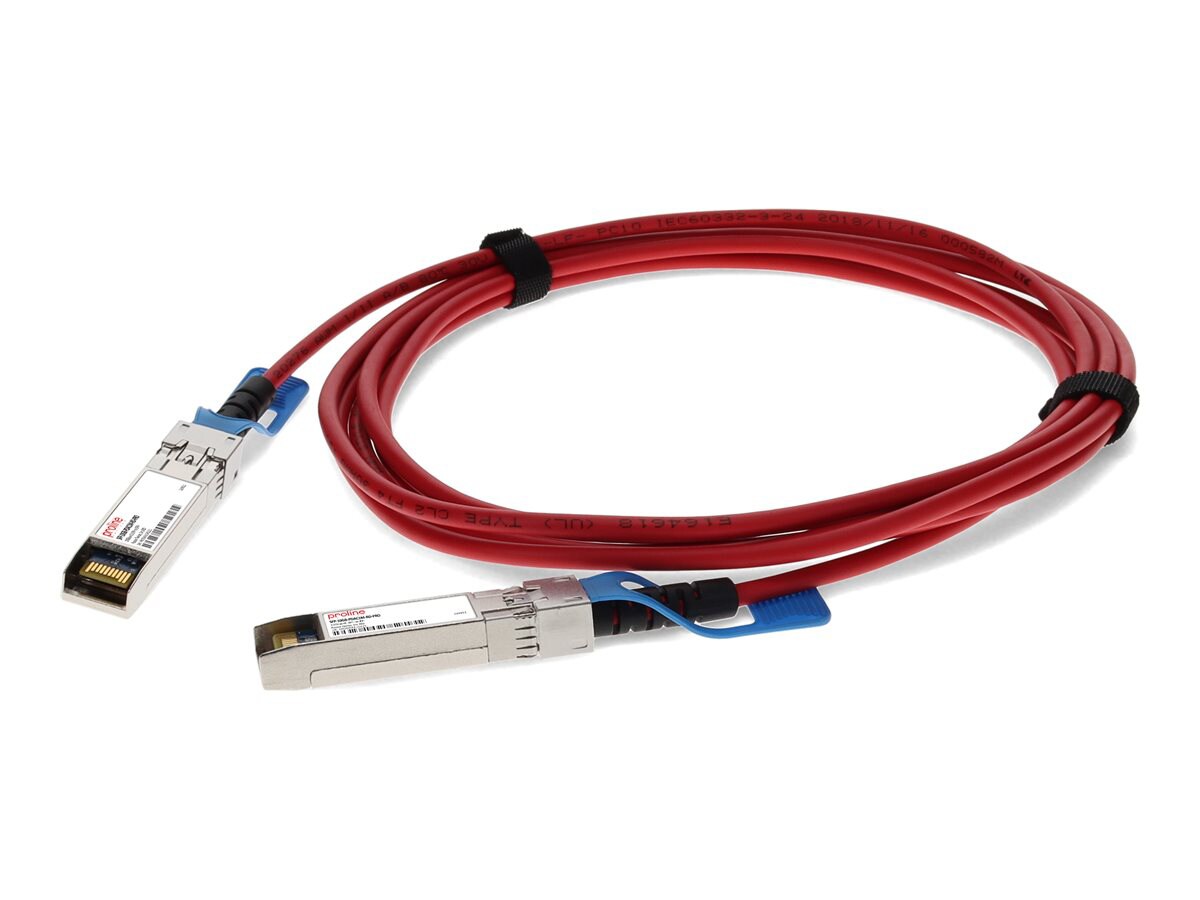 Proline 10GBase-CU direct attach cable - TAA Compliant - 3.3 ft - red