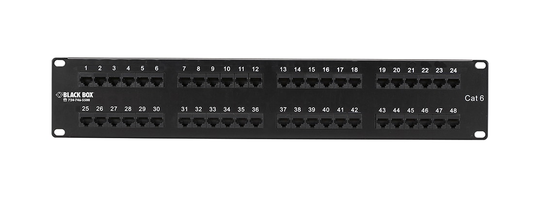 Black Box Connect CAT6 48-Port Punchdown Patch Panel