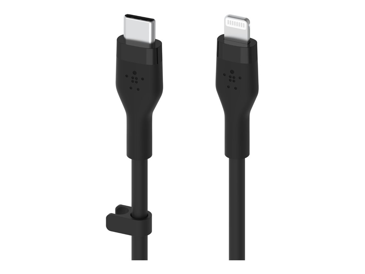 Belkin 12W USB-C to Lightning Cable - 480 Mbps - Silicone - M/M - 3.3ft/1m - Black