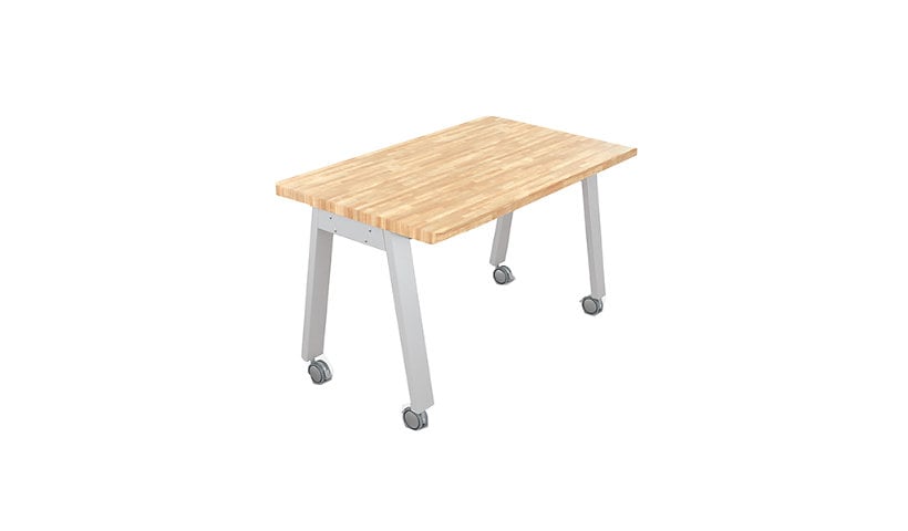 Teq MooreCo 72"x36" Compass Makerspace Table with Butcher Block Top Surface