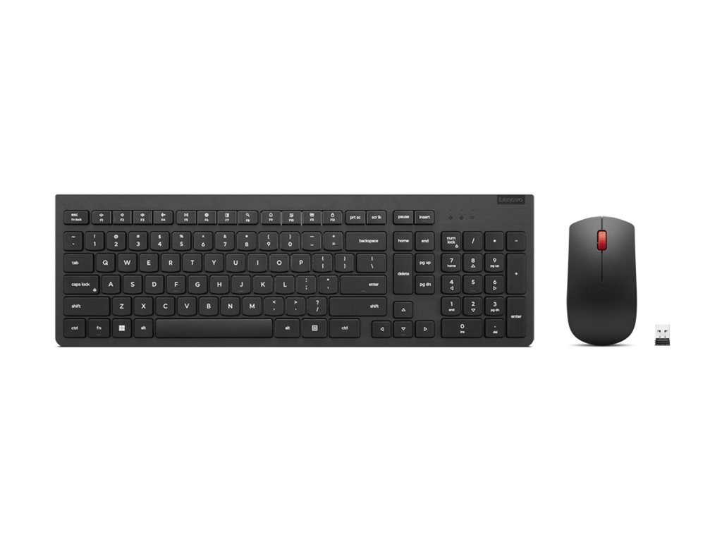 Lenovo Essential Wireless Combo Gen 2 - keyboard and mouse set - QWERTY - US English - black Input Device