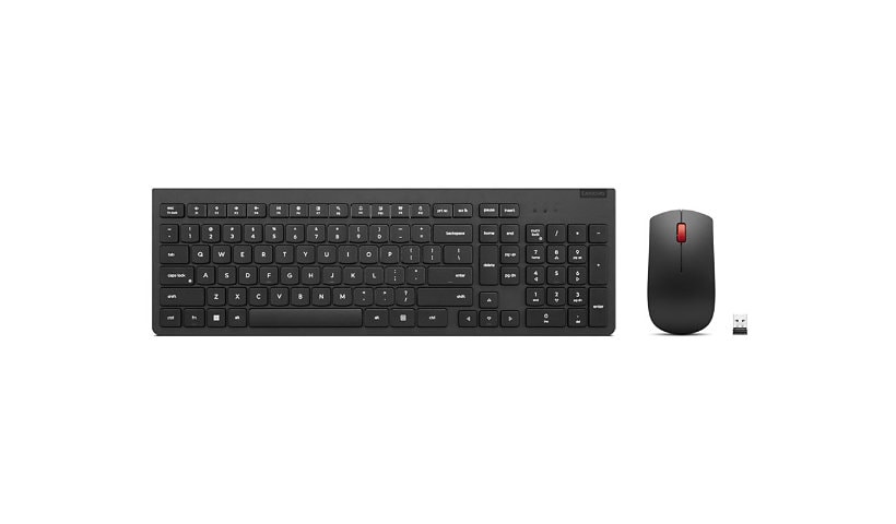 Lenovo Essential Wireless Combo Gen 2 - keyboard and mouse set - QWERTY - US English - black Input Device