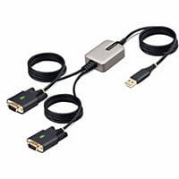 StarTech.com 13ft (4m) 2-Port USB to Serial Adapter Cable