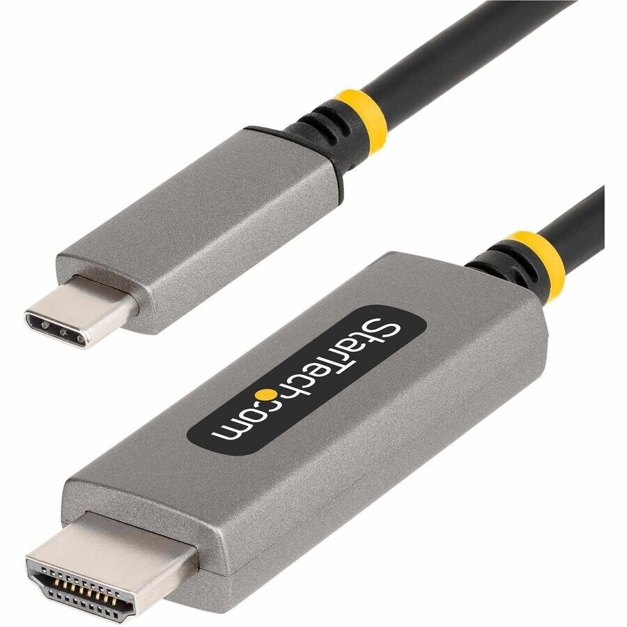 StarTech.com 10ft (3m) USB-C to HDMI Adapter Cable, 8K 60Hz, 4K 144Hz, HDR10, USB Type-C to HDMI 2.1 Video Converter