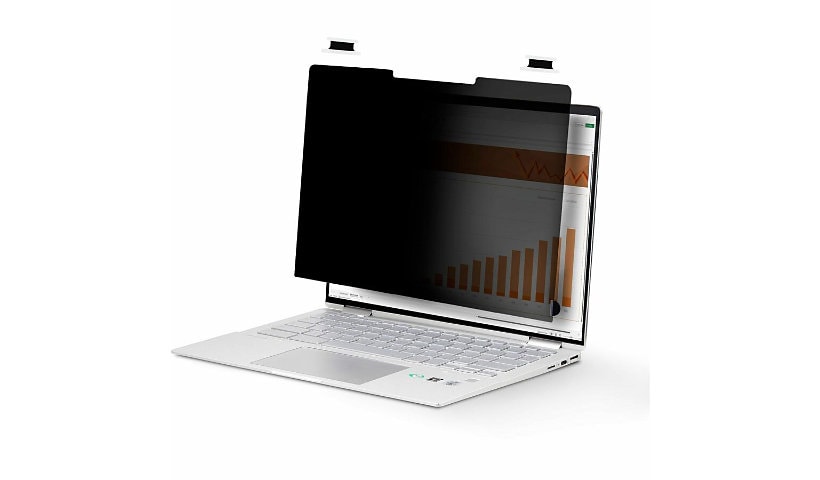 StarTech.com 14in 16:10 Touch Privacy Screen, Laptop Security Shield, Anti-Glare Blue Light Filter Flip-Over
