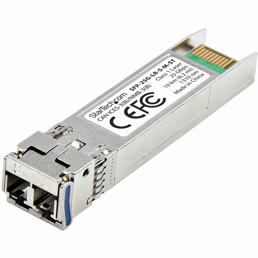 StarTech.com MSA-Compliant SFP-25G-LR-S SFP28 Module, 25G (MMF), 1310nm, 25 GbE, 10km (6.2mi), LC Transceiver, DDM/DOM