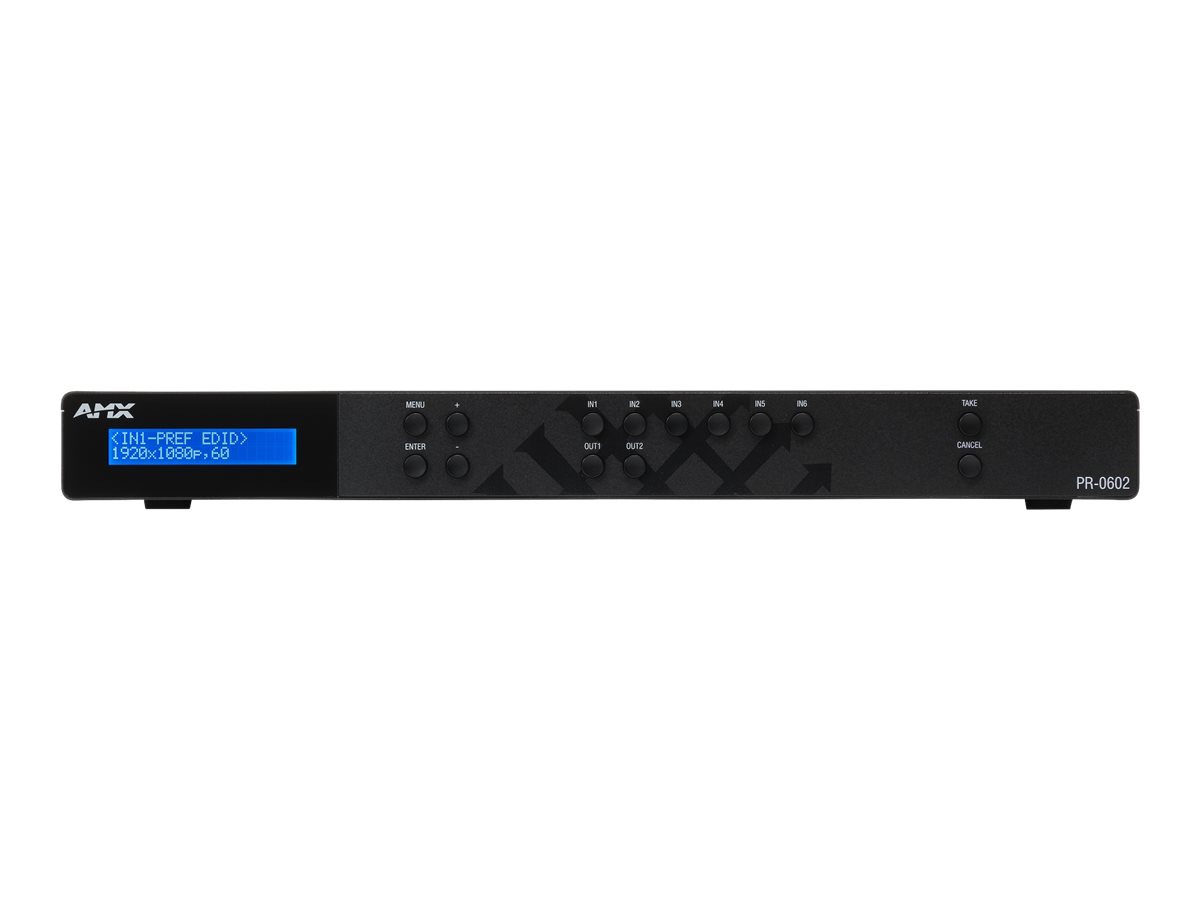 AMX Precis 6x2 4K60 HDMI Matrix Switcher