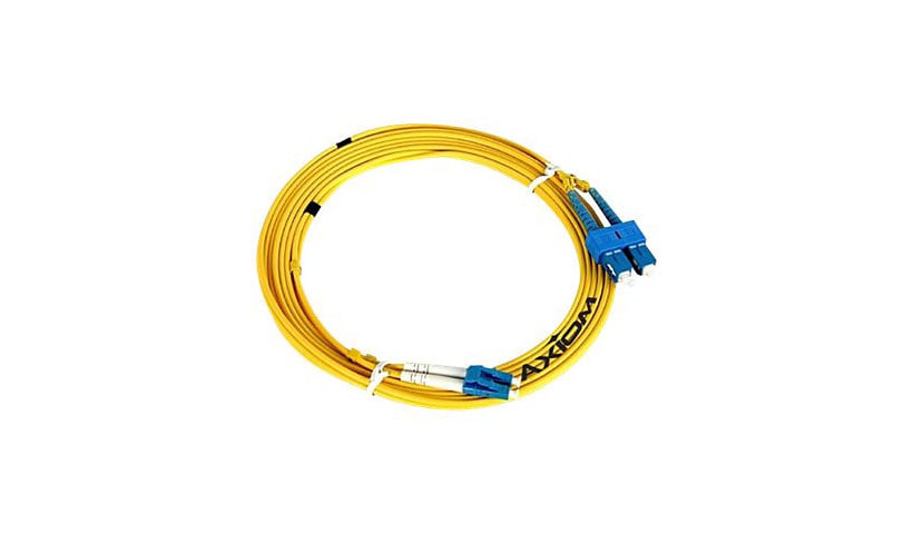 Axiom ST-ST Singlemode Duplex OS2 9/125 Fiber Optic Cable - 5m - Yellow - network cable - 5 m