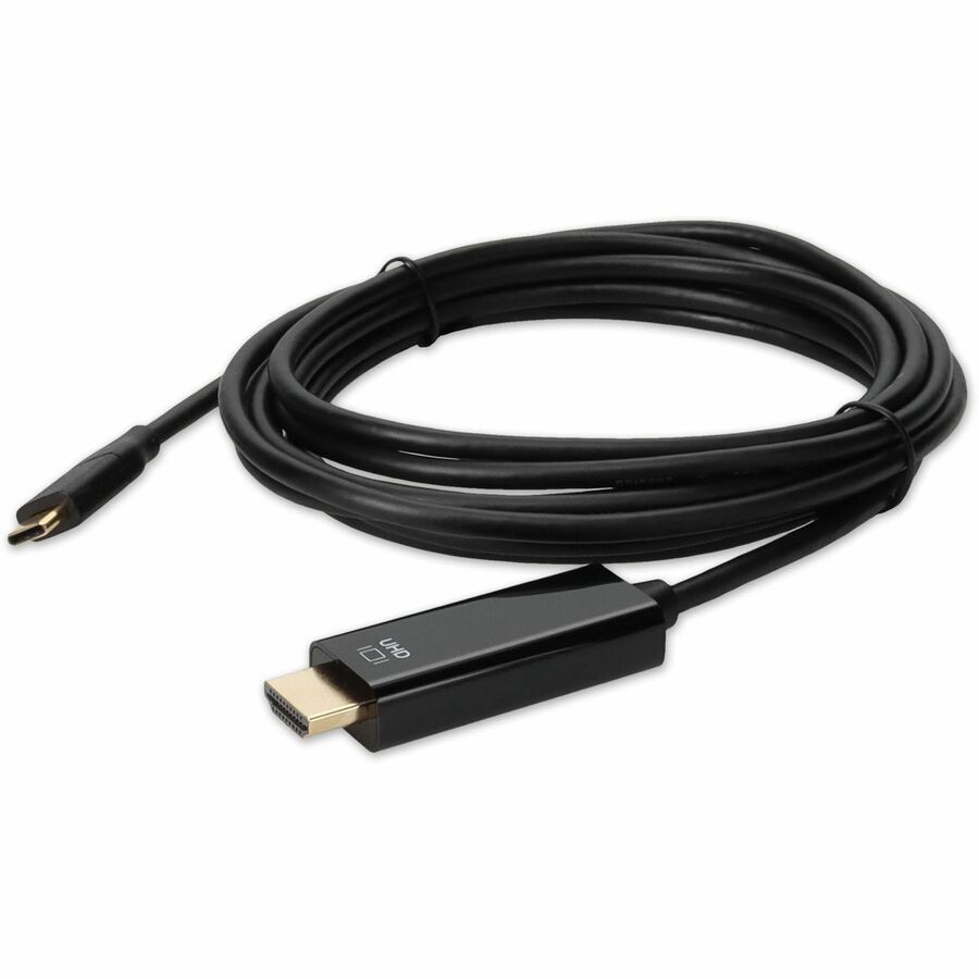 6ft USB-C Male to HDMI (4K) Male Black Cable