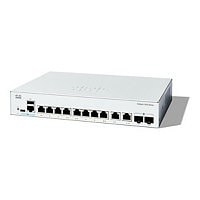 Cisco Catalyst 1200-8T-E-2G - switch - gigabit ethernet - 8 ports - smart - rack-mountable