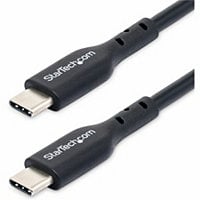 StarTech.com 2m (6ft) USB C Charging Cable, USB 2.0 Type-C Laptop Charger Cord, 60W 3A Power Delivery, TPE Jacket, Data