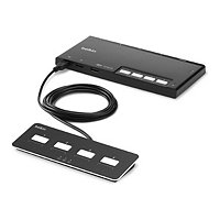 Belkin Modular Secure Single Head - commutateur KVM - 4 ports - Conformité TAA