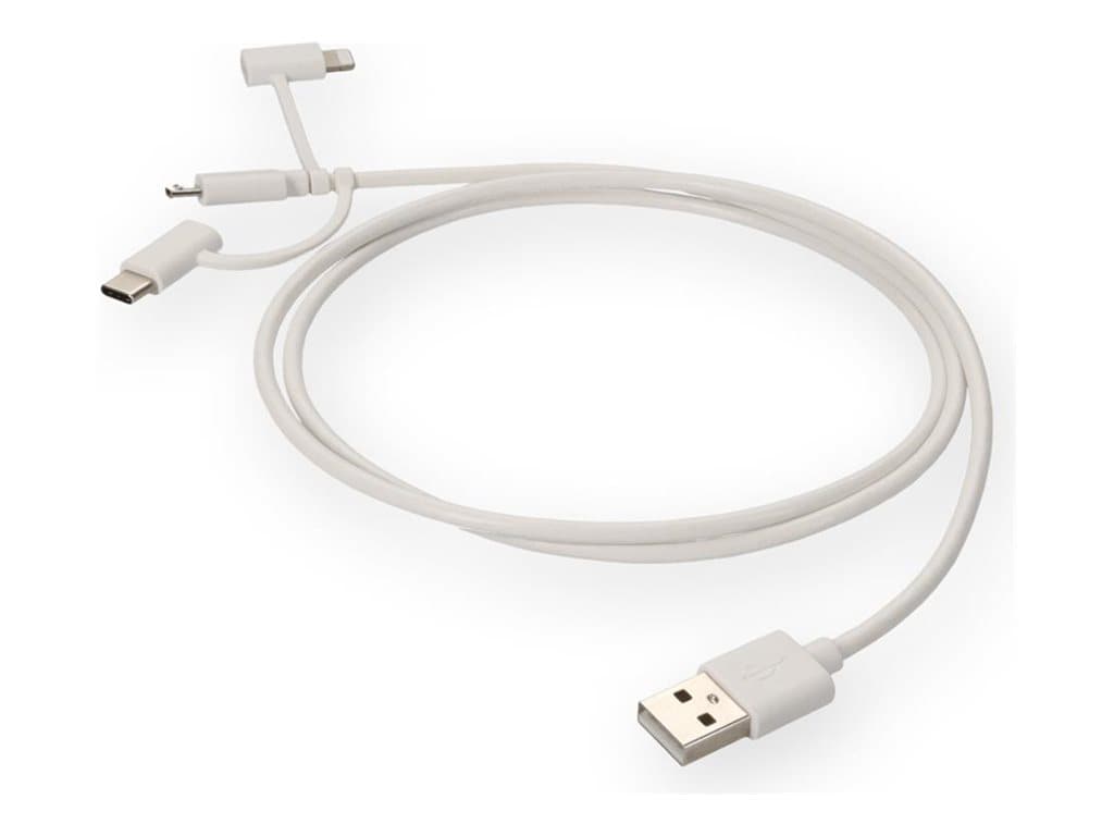 Proline - USB cable - USB to Micro-USB Type B, Lightning, 24 pin USB-C - 3.