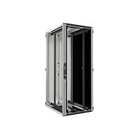 Rittal VX IT - rack - with glazed door, with 482.6 mm (19") mounting angles