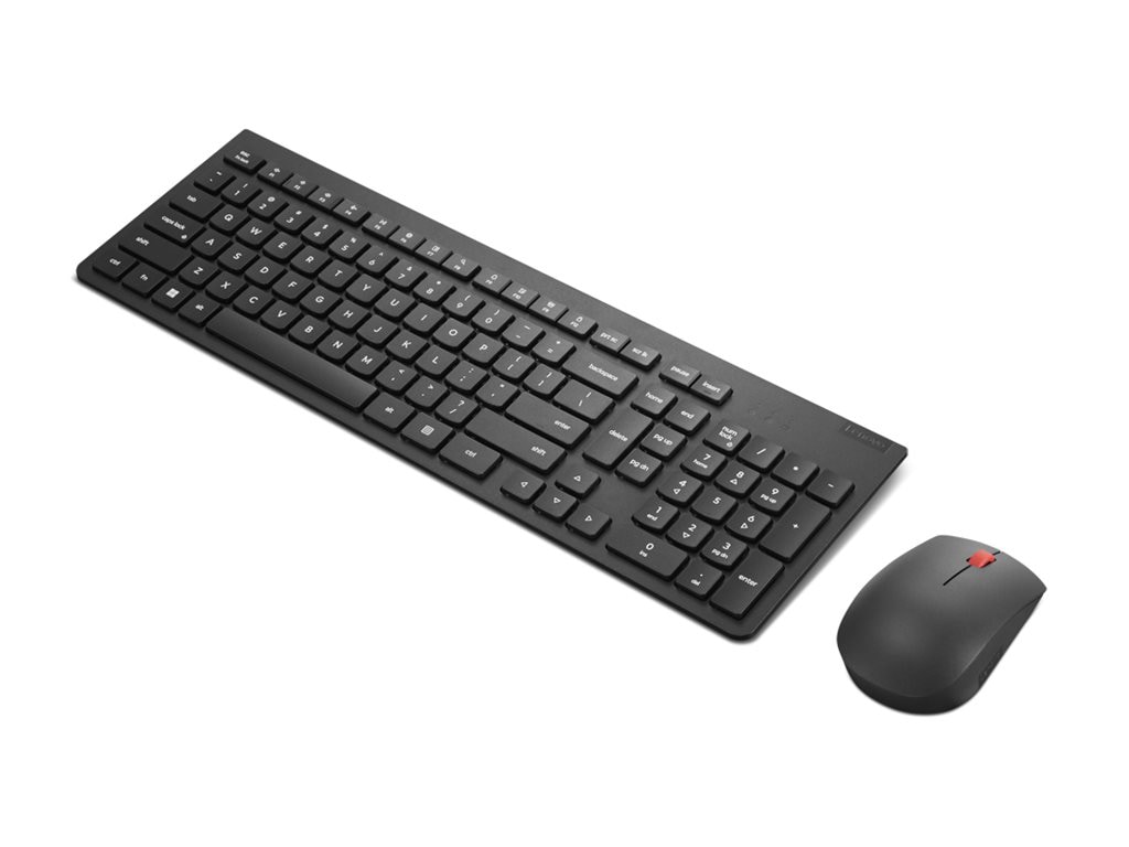 Thumbnail 3 of 8 for Lenovo Essential Wireless Combo Gen 2 - keyboard and mouse set - QWERTY - US English - black Input Device