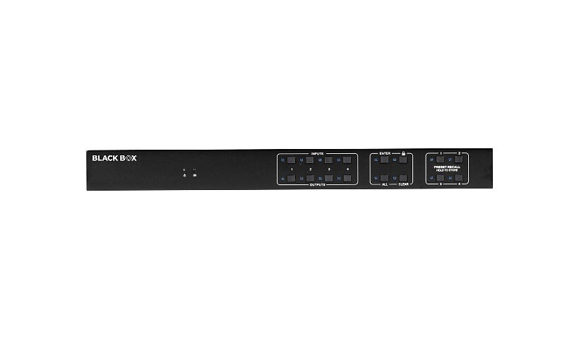 Black Box AVS-HDMI2-4X4-R2 commutateur de matrice 4x4/désincorporation audio