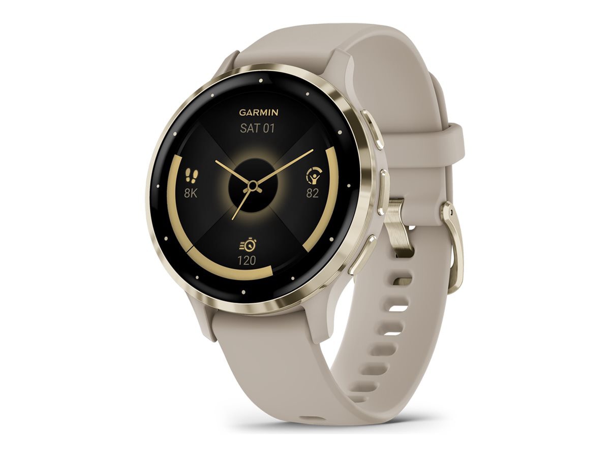 Garmin Venu 3S - french gray - smart watch with band - 8 GB