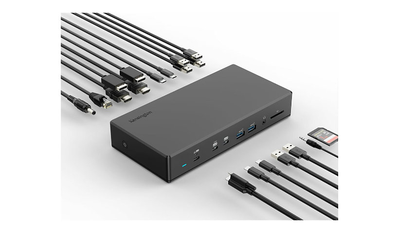 Kensington SD4880P - docking station - USB-C / USB4 / Thunderbolt 3 / Thunderbolt 4 - 2 x HDMI, 2 x DP - 1GbE, 2.5GbE