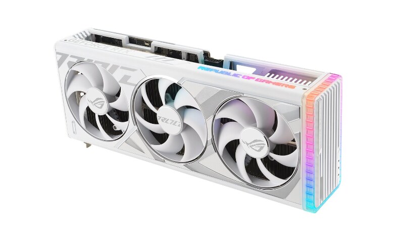 ASUS ROG Strix GeForce RTX 4090 OC Edition graphics card NVIDIA GeForce RTX 4090 24 GB white ROG STRIX RTX4090 O24G WHITE Graphic Cards CDW
