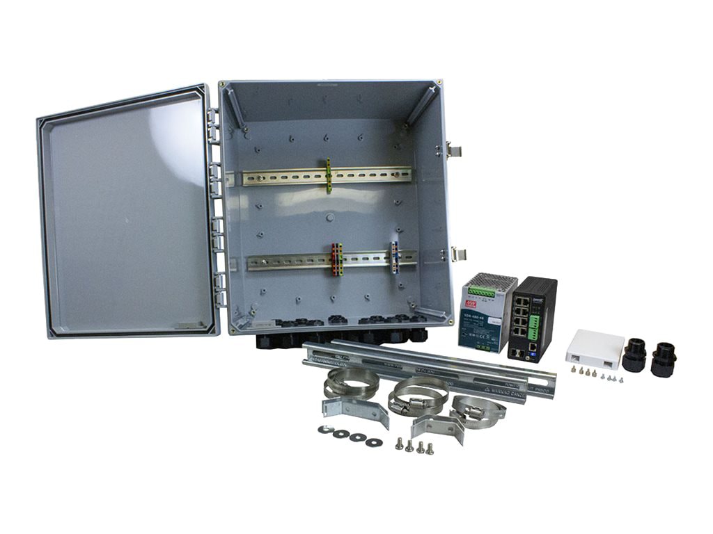 Transition Networks Hardened SISPM1040-582-LRT - switch - 10 ports - managed - with 1 x Outdoor Cabinet Assembly