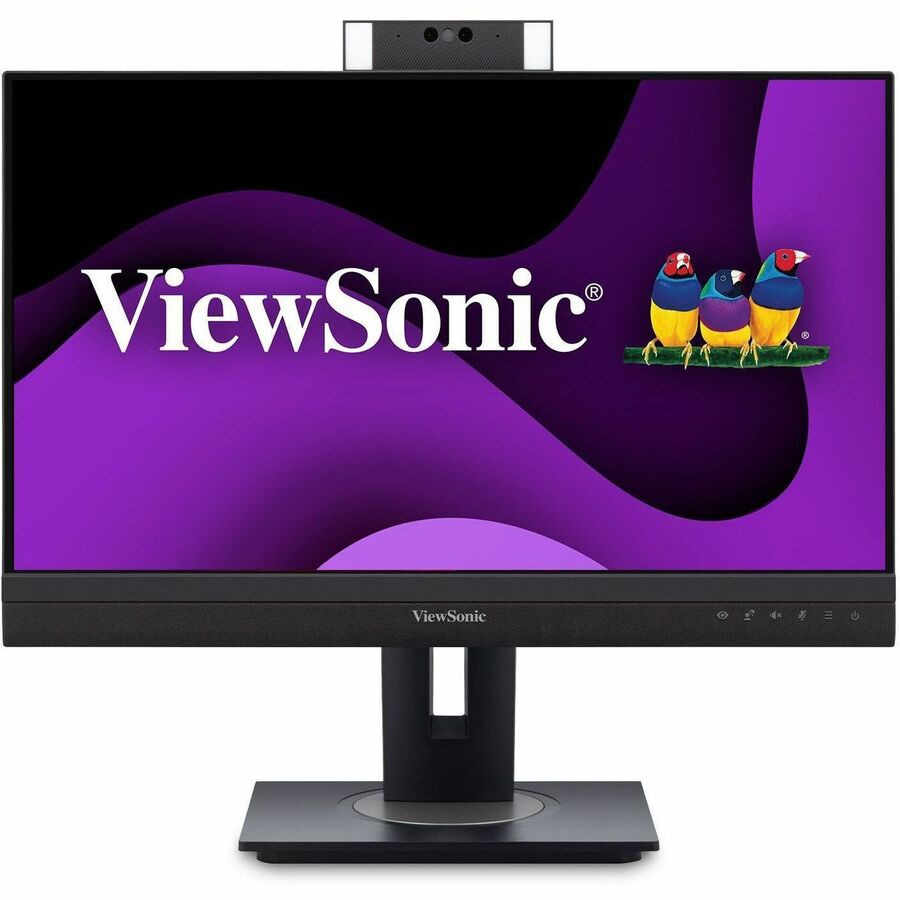 ViewSonic VG2457V 24 Inch 1080p Video Conference Docking Monitor with Windows Hello Compatible IR Webcam, Advanced