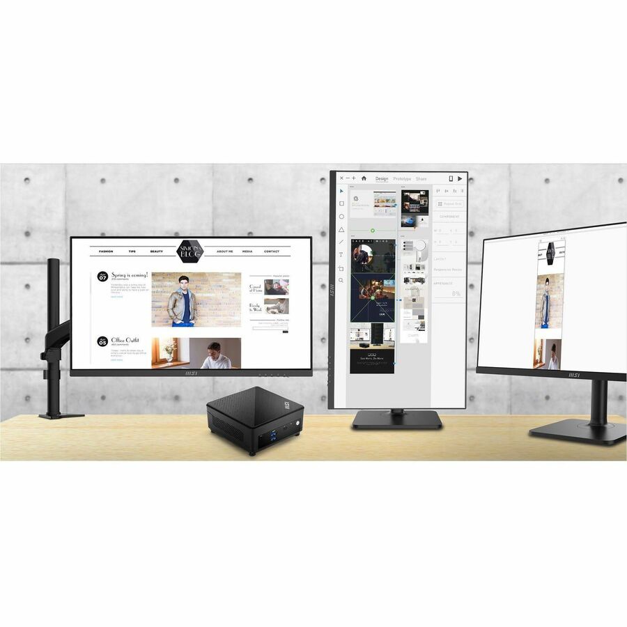 Thumbnail 7 of 7 for MSI Cubi 5 12M, NUC Mini PC Barebone, Intel Core i3-1215U, WiFi 6, BT 5.3, Dual LAN (not a fully configured system)