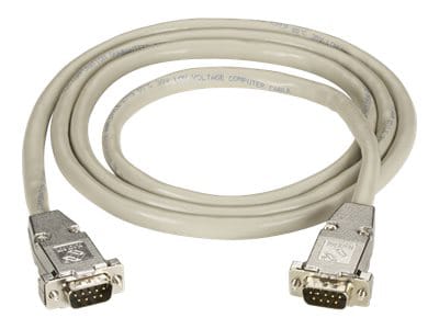 Black Box 10ft RS232 DB9 M/M Straight Through Shielded Serial Cable, 10'