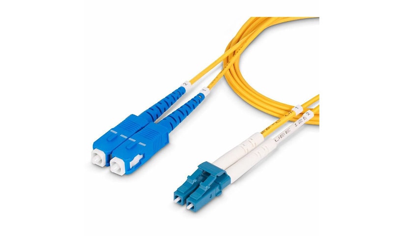 StarTech.com 7m (22.9ft) LC to SC (UPC) OS2 Single Mode Fiber Optic Cable, 9/125µm, 10G, LSZH Fiber Patch Cord
