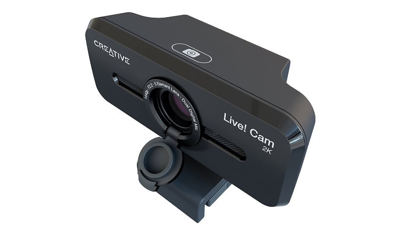 Creative Live! Cam Sync V3 2K QHD USB Webcam with 4X Digital Zoom (4 Zoom Modes from Wide Angle to Narrow Portrait