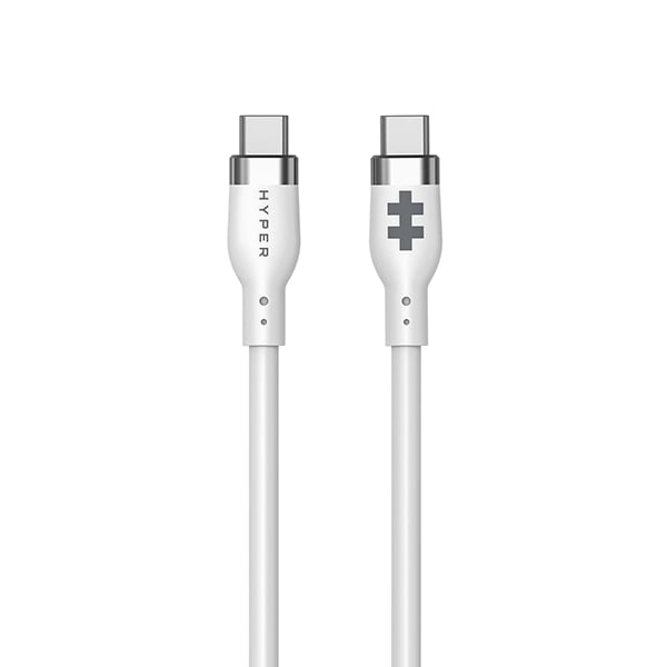 HyperJuice 1m 240W Silicone USB-C to USB-C Cable - White