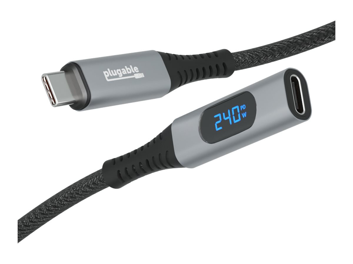 Plugable - USB extension cable - 24 pin USB-C to 24 pin USB-C - 3.3 ft