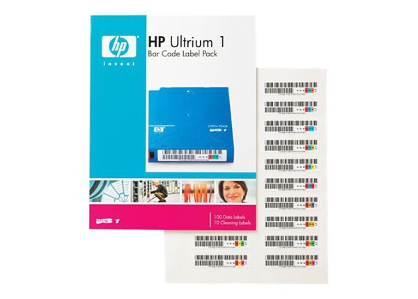 HPE Ultrium 1 Bar Code Label Pack - barcode labels