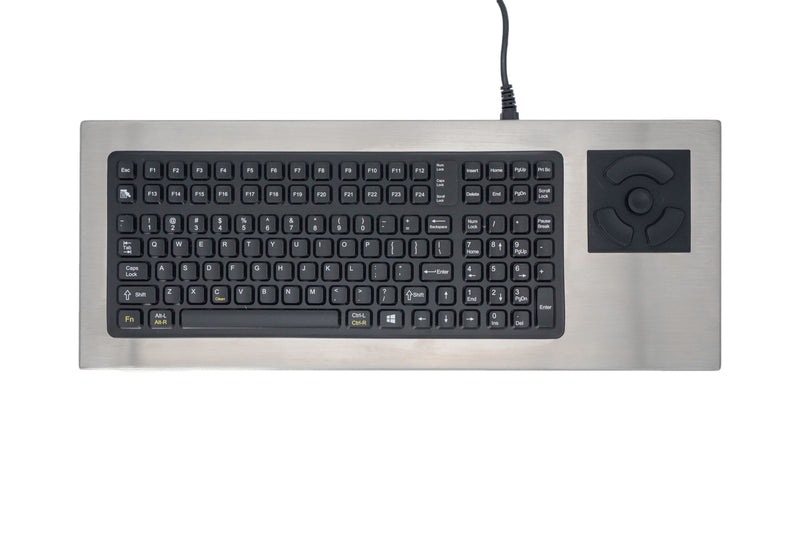 iKey Stainless Steel Keyboard with FSR Pointer and PS/2 Cable